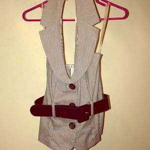 Halter Top Blazer like W/Belt